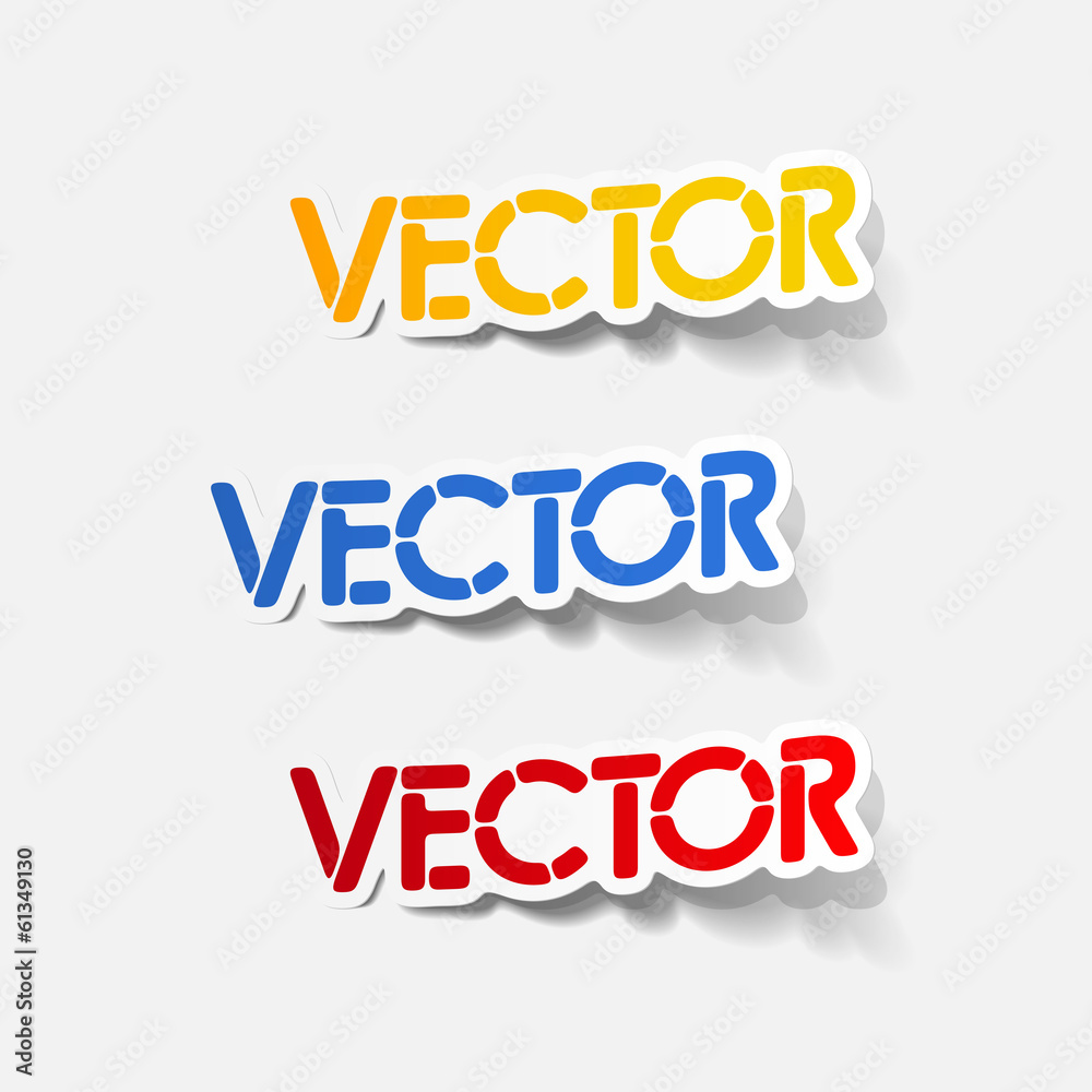 realistic design element: vector