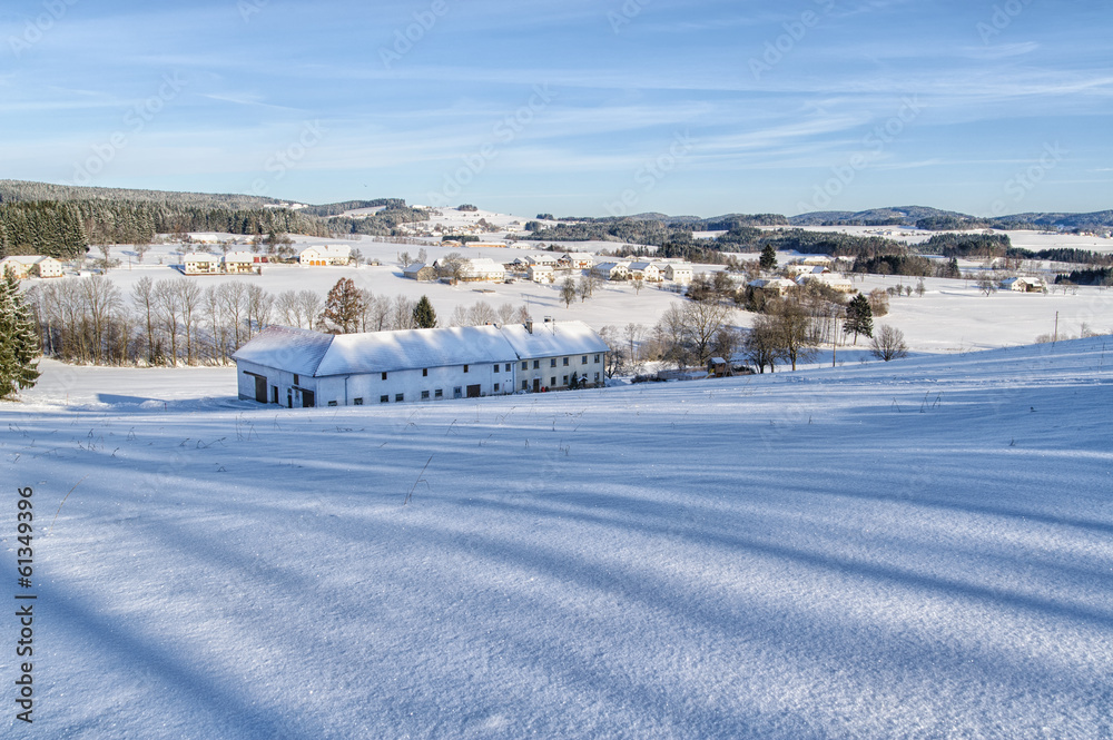 Winter Landscape in Upper Austria