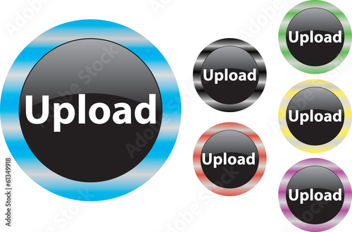 Upload button blue