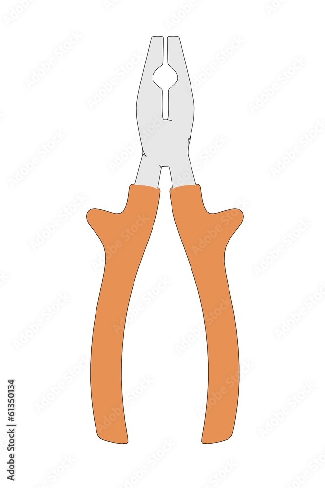 cartoon image of pliers tool cartoon image of pliers tool