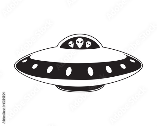 Illustration of flying saucer