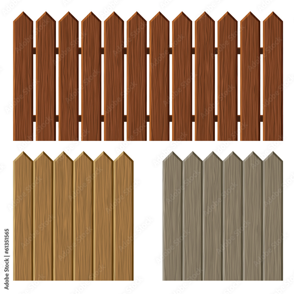 Fence with different wooden texture pattern Fence with different wooden texture pattern