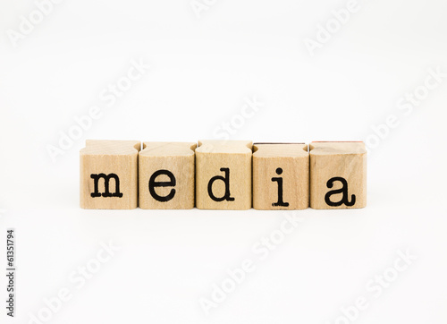 media wording, communication and business concept