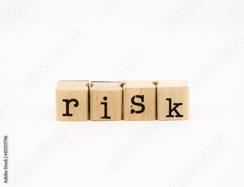 risk wording, investment and insurance concept