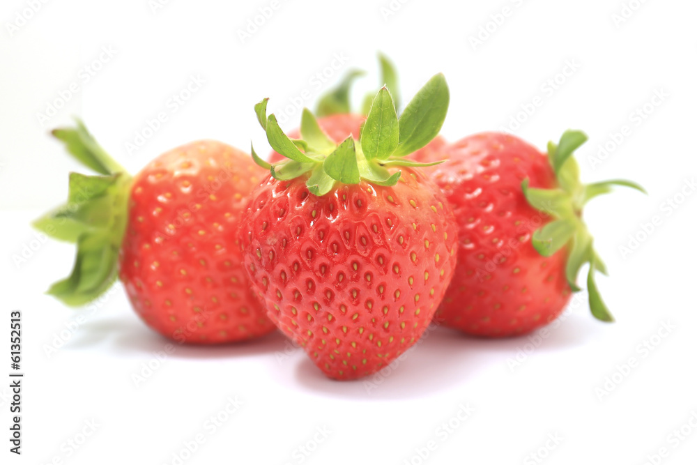 Strawberry isolated on white background cutout Strawberry isolated on white background cutout