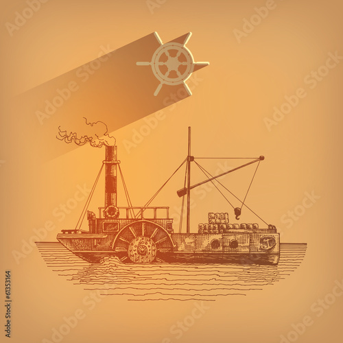 Ship. Vector format photo