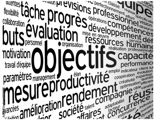 Nuage de Tags "OBJECTIFS" (gestion performances projets équipe)