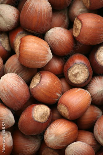 hazelnuts on a table