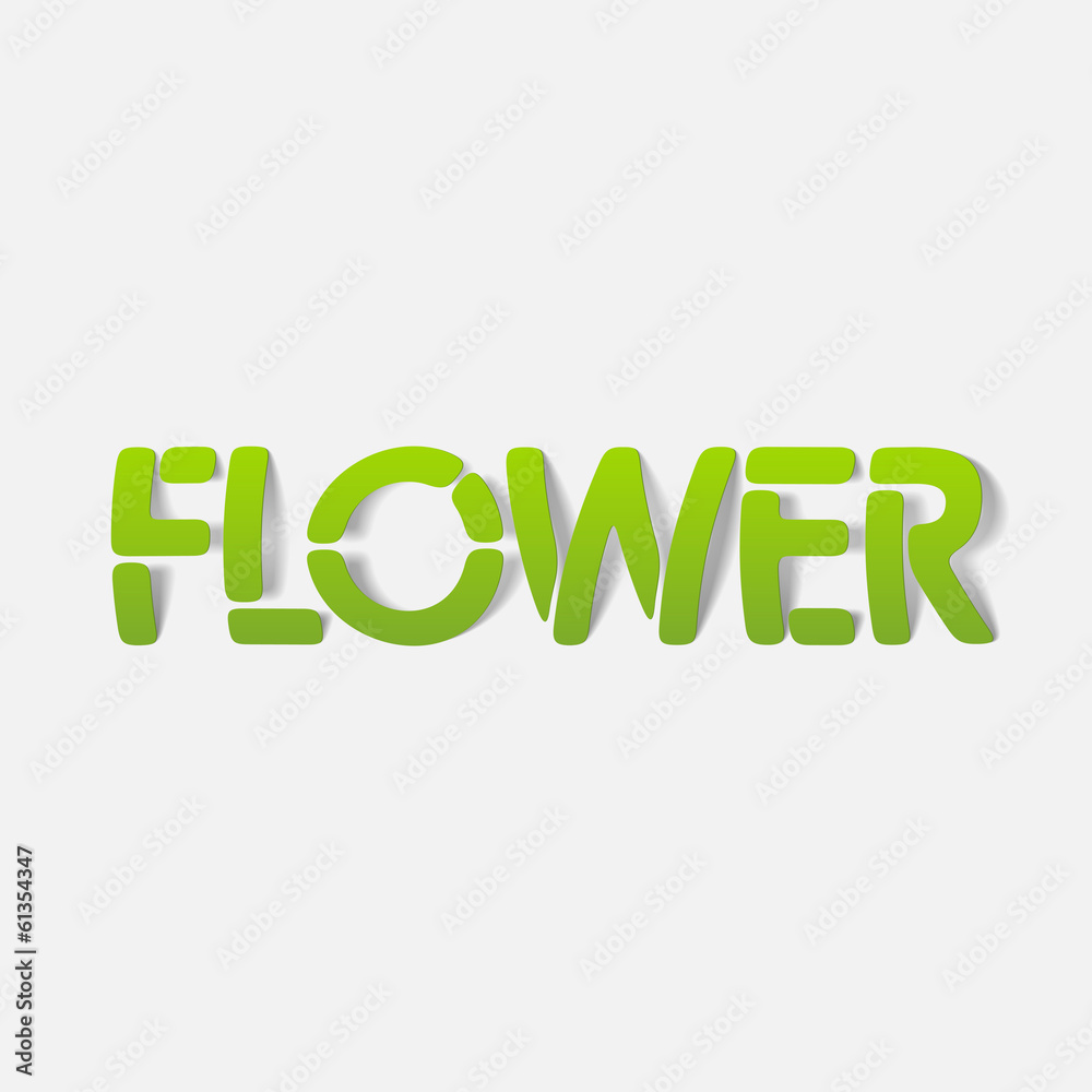 realistic design element: flower realistic design element: flower
