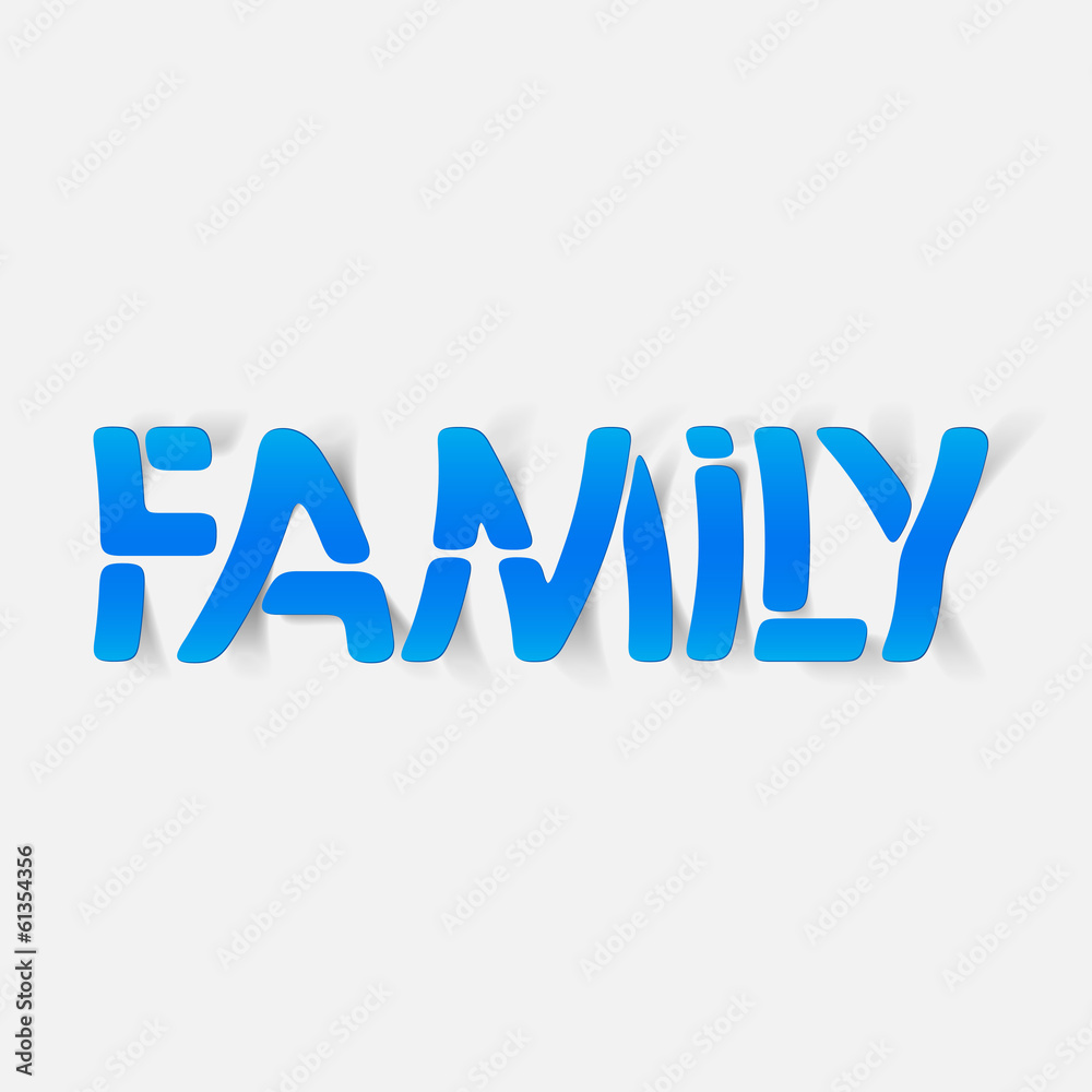realistic design element: family