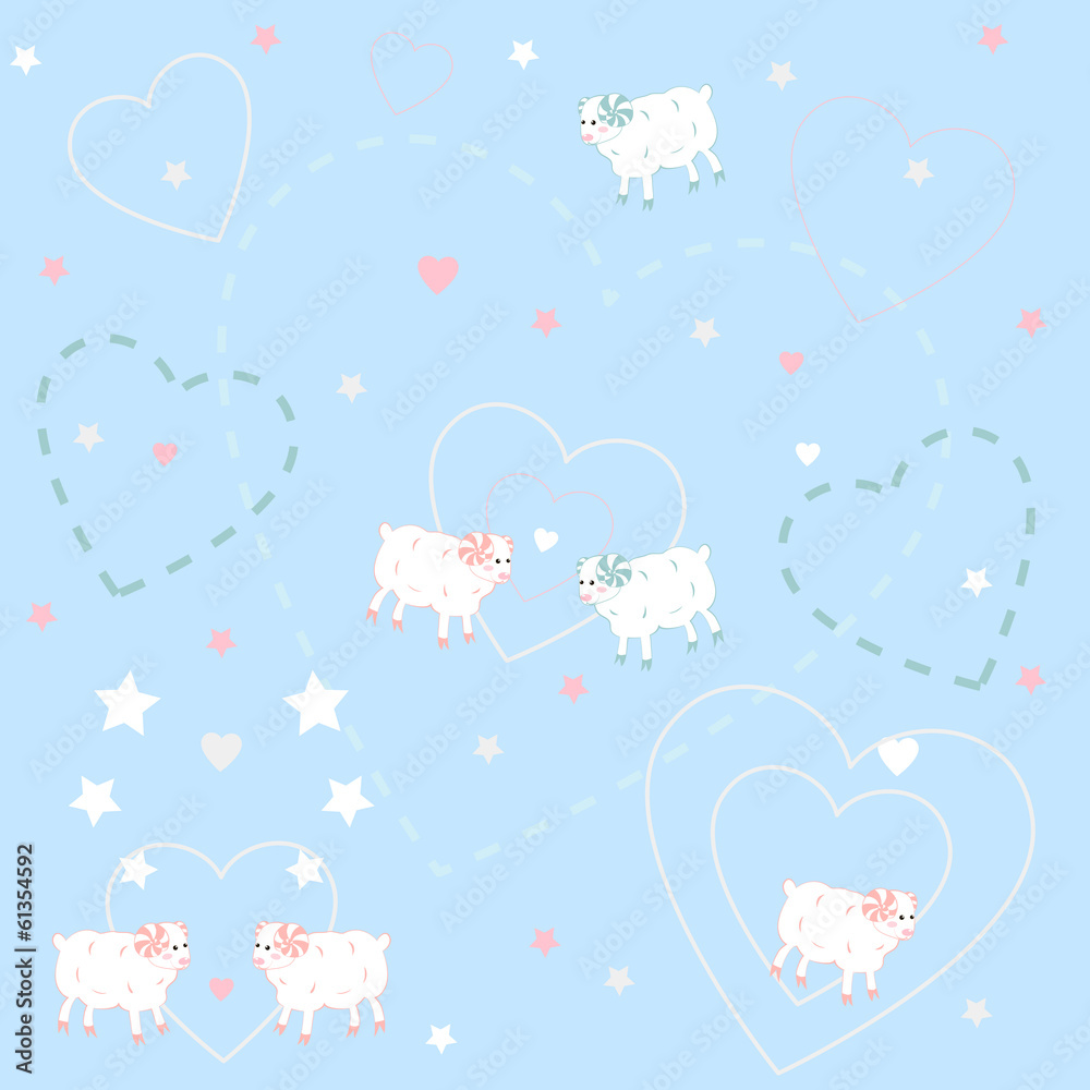 Patterns with sheeps.Vector illustration. Patterns with sheeps.Vector illustration.