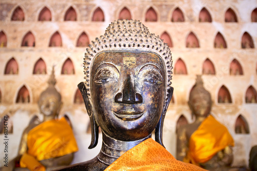 Buddha Image at Wat Si Saket in Vientiane, Laos. photo