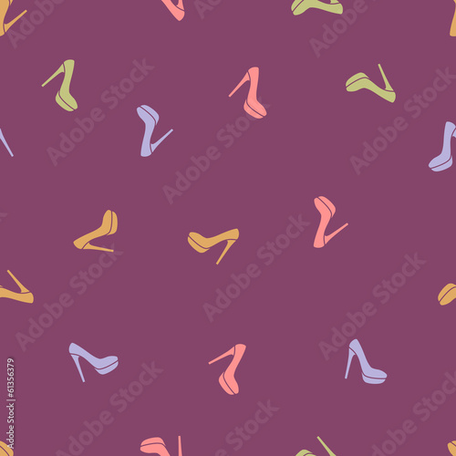 seamless background: shoe