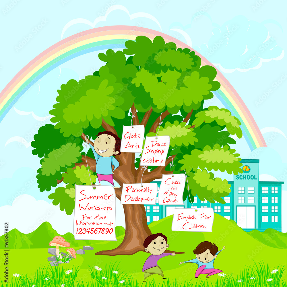 Naklejka premium Summer Camp Poster