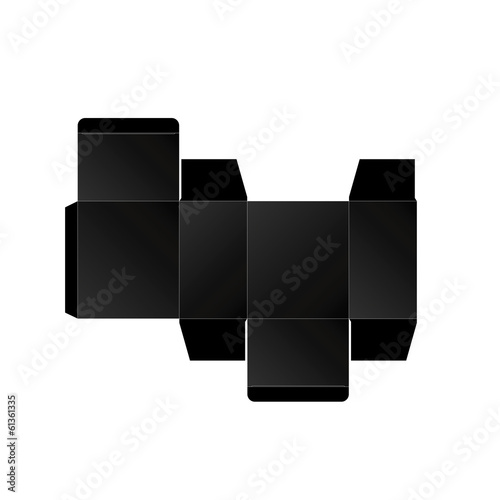 Empty printable product box