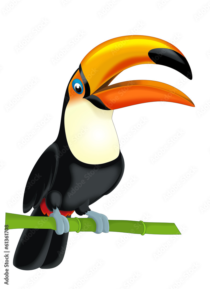 Fototapeta premium Cartoon animal - illustration for the children