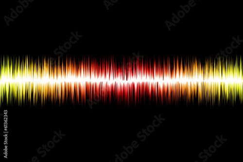 Abstract sound wave