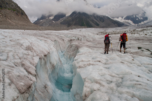 Mer de glass. Glacier. Alps. Mountains. MontBlank. photo