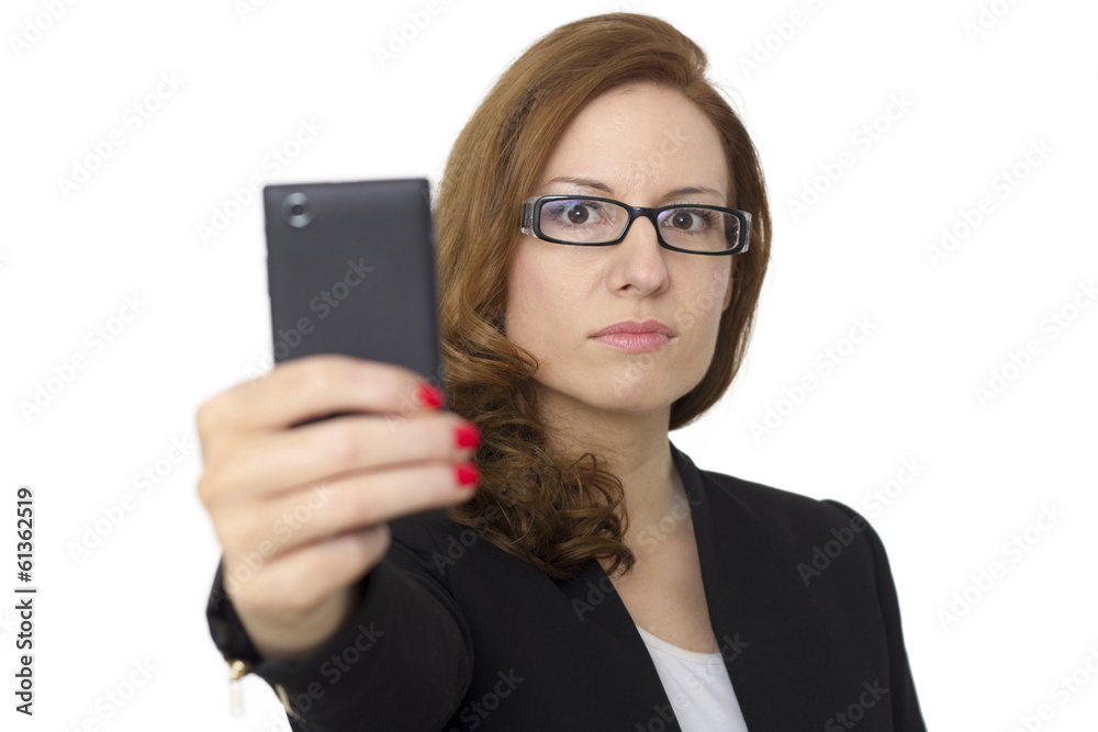 Young Woman with cell phone Young Woman with cell phone