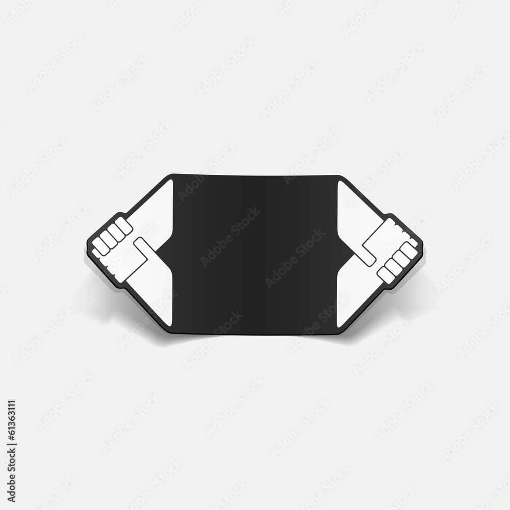 realistic design element: handshake realistic design element: handshake