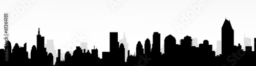 Cityscape skyline-vector