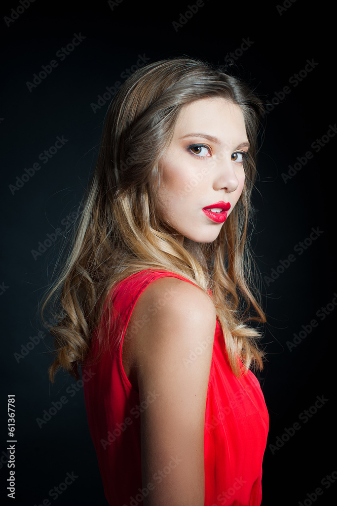 Portrait of a beautiful young woman Portrait of a beautiful young woman