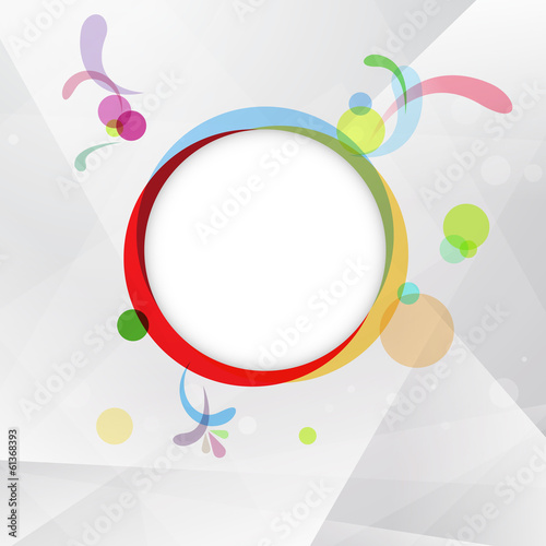 Colorful web advertisement template