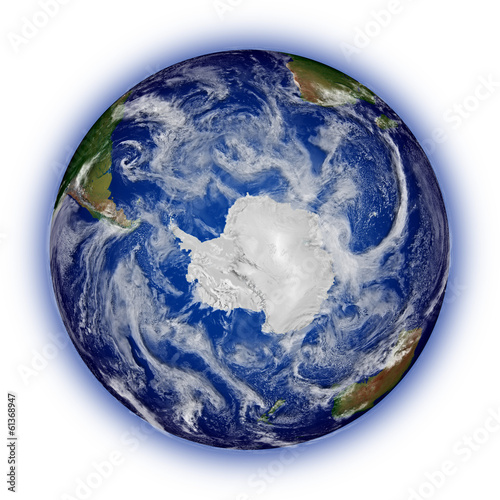 Fototapeta Naklejka Na Ścianę i Meble -  Southern hemisphere on planet Earth