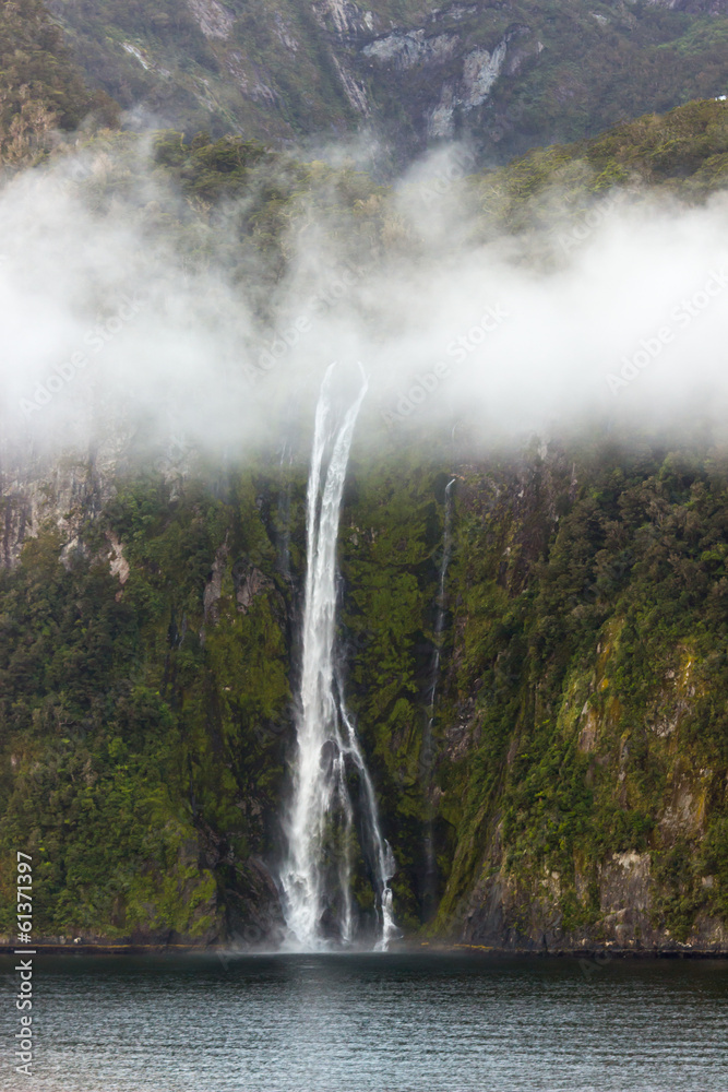 Fototapeta premium Fjord of Milford Sound in New Zealand