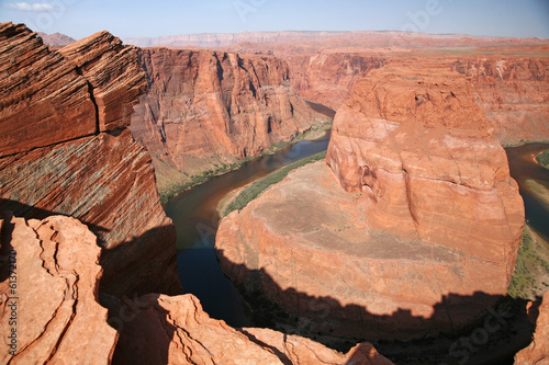 view of the Horseshoe bend in Utah, USA