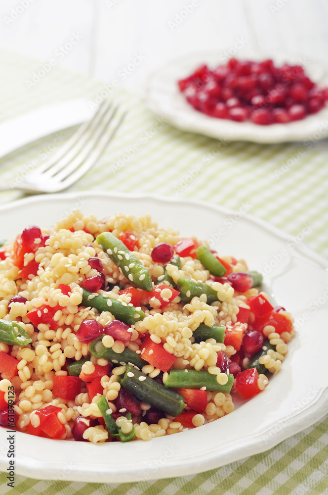 Salad with couscous and vegetables Salad with couscous and vegetables