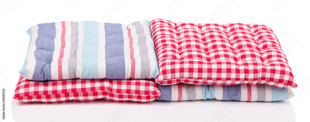 Squared pillows isolated on white Squared pillows isolated on white