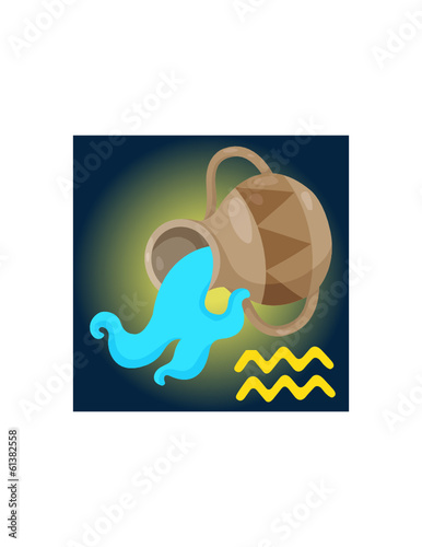 Zodiac aqarius sign
