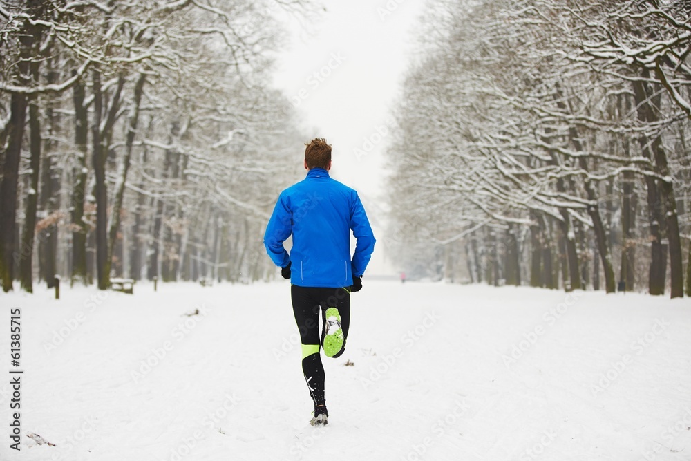Obraz premium Winter jogging
