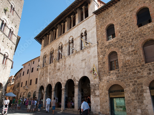 Canvas Print Massa Marittima ,medieval city in Italy
