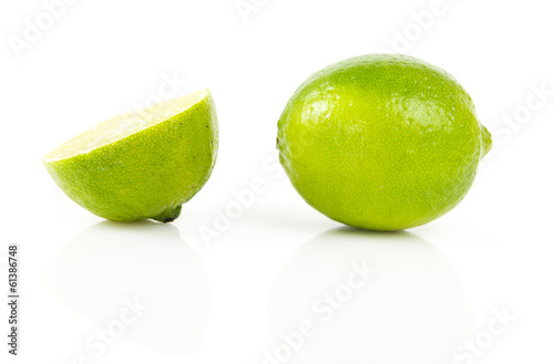 Fresh lime and slice