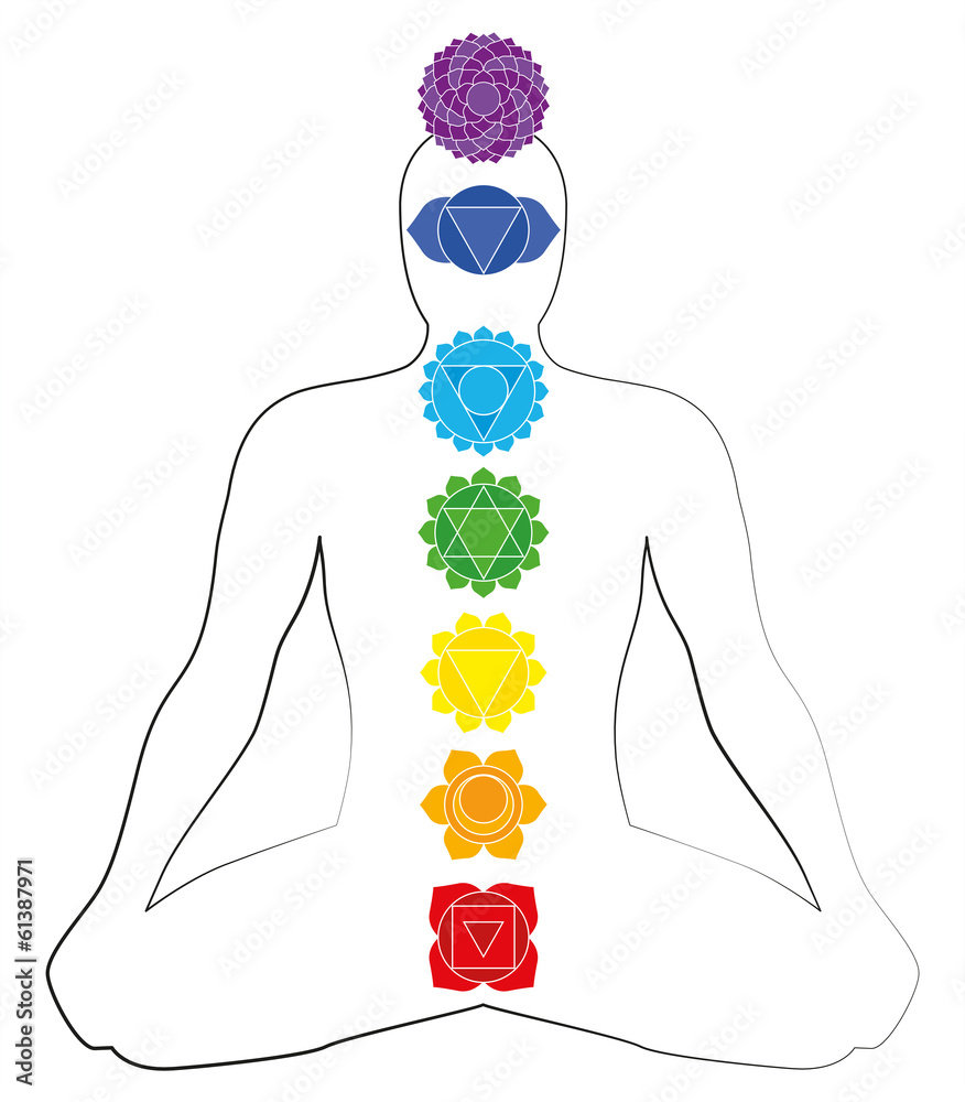 Chakras Icons Stock Vector | Adobe Stock