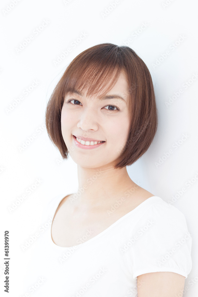 笑顔の女性