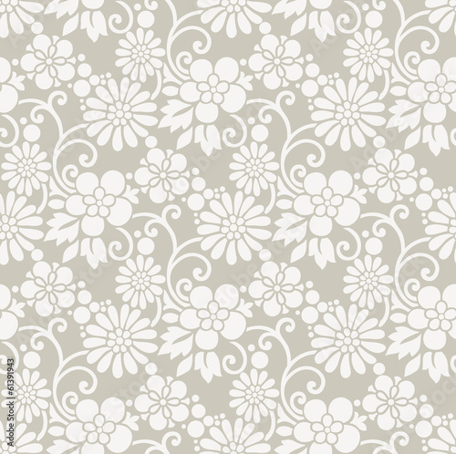 Seamless royal designer floral wallpaper