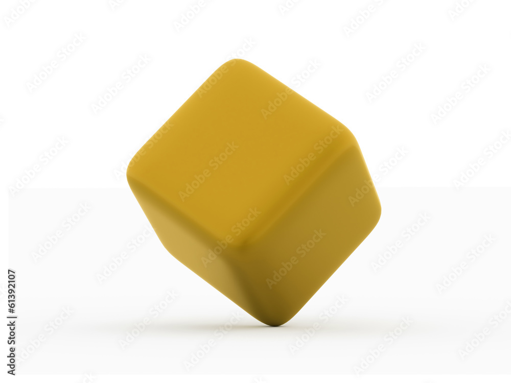 Yellow abstract cubes background rendered Yellow abstract cubes background rendered