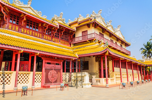 Chinese temple in bang pa-in at ayutthaya Thailand