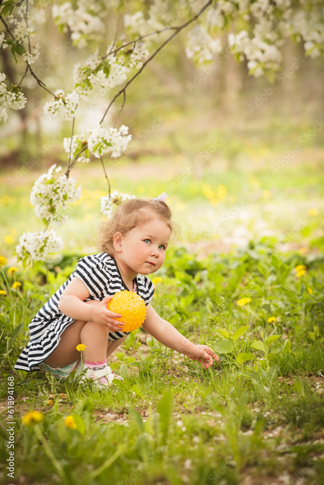 Girl in the garden Girl in the garden