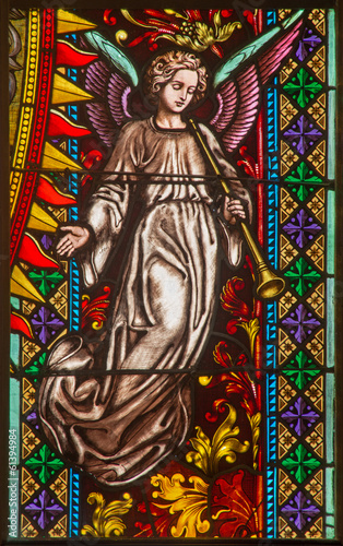 Bratislava - Angel from windowpane in cathedral of st. Martin