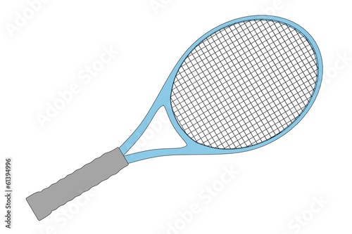 cartoon image of tennis racket