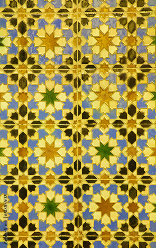 Spain - wall tiling in Mudejar style