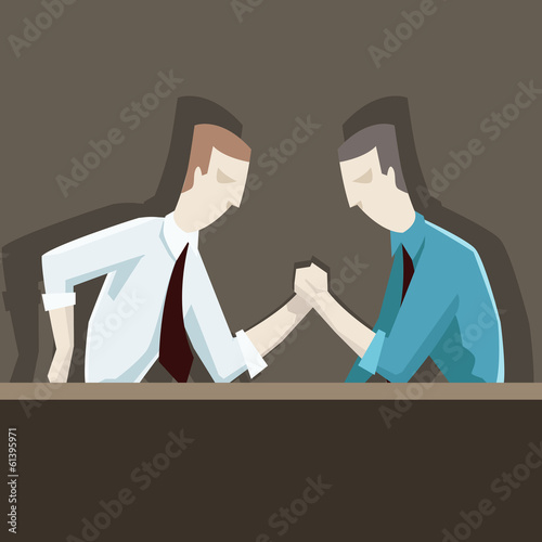 Struggle between blue and white collar workers