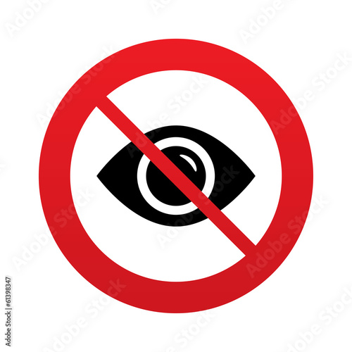 Free Download Don`t look. Eye sign icon. Visibility. - GFXLoad