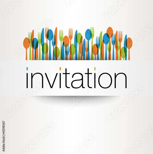 COUVERTS Couleurs Invitation