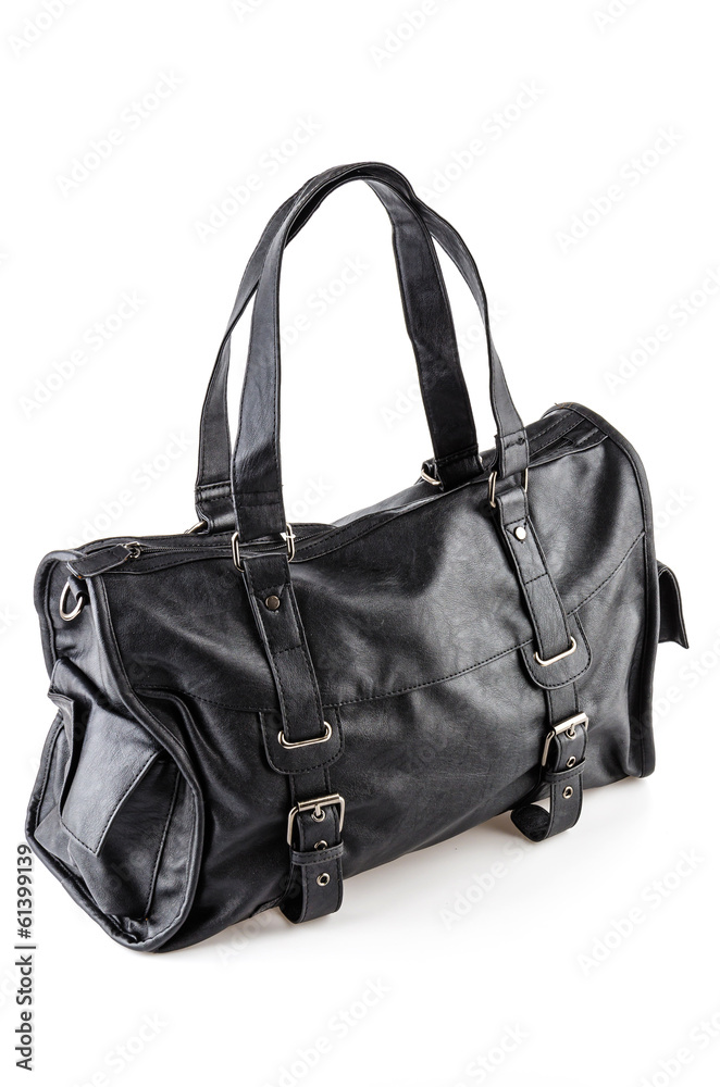 Leather bag isolated on white background Leather bag isolated on white background