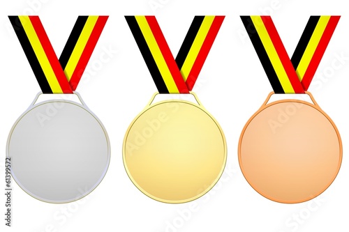 Médailles pour la Belgique